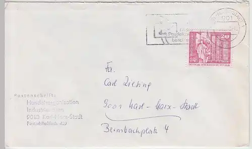 (B1572) Bedarfsbrief DDR, Handelsorganisation Industriewaren K.M.Stadt