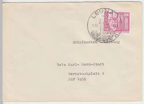 (B1581) Bedarfsbrief DDR, Sonderstempel Leuna 1, 1978