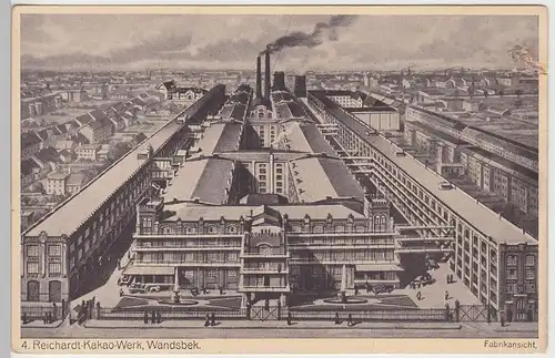 (107712) AK Hamburg Wandsbek, Reichardt-Kakao-Werke, vor 1945
