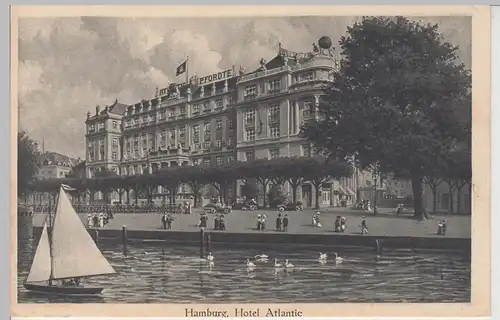 (106944) AK Hamburg, Hotel Atlantic, vor 1945