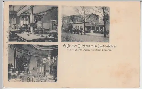 (104869) AK Hamburg, Hamburg, Englisches Bierhaus zum Porter-Meyer, vor 1905
