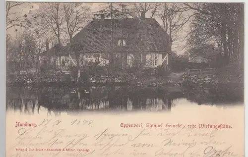 (104862) AK Hamburg Eppendorf, Samuel Heineke's erste Wirkungsstätte, 1899