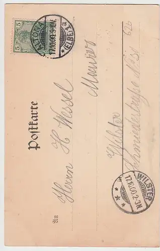 (103796) AK Gruß aus Altona, Hamburg, Postamt, Poststraße 1900