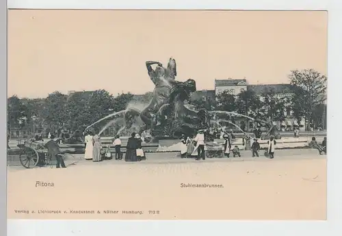 (100001) AK Hamburg, Altona, Stuhlmannbrunnen 1900-05