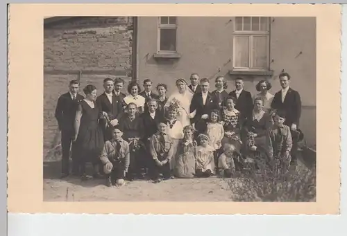 (89655) orig. Foto Hochzeit, Gruppenfoto 1930/40er