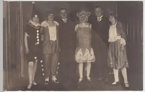 (7731) Foto AK Gruppenbild Maskenball 1927