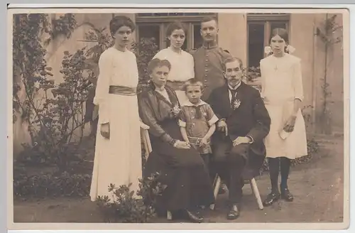 (51429) Foto AK Familienfoto, Silberhochzeit 1916