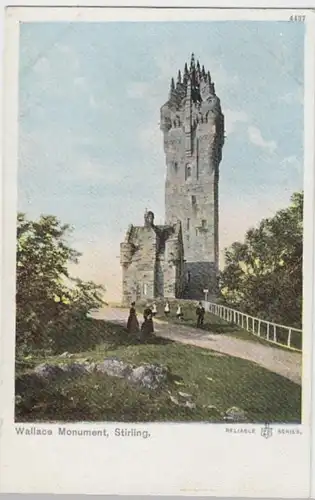 (9813) AK Stirling, Schottland, Wallace Monument, vor 1945