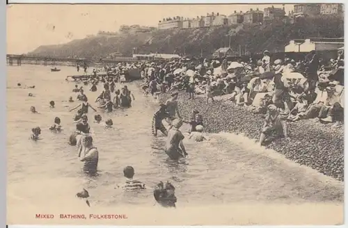 (8268) AK Folkestone, Kent, Strand 1913