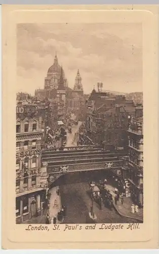 (7247) AK London, St. Paul's Cathedral, Ludgate Hill 1910