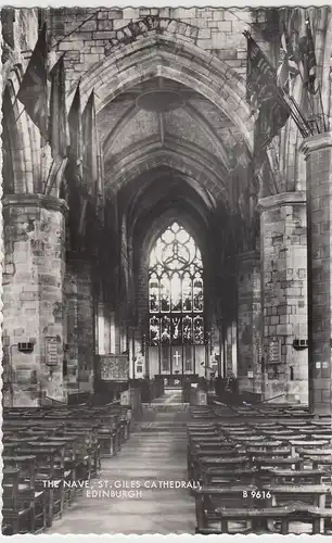 (53263) Foto AK Edinburgh, St. Giles Cathedral, The Nave, nach 1945