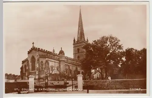 (53247) Foto AK Londonderry, St. Columb's Cathedral, nach 1945