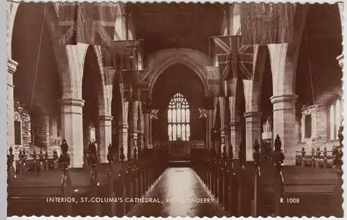 (53246) Foto AK Londonderry, St. Columb's Cathedral, Interior, nach 1945