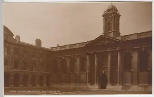 (3690) Foto AK Oxford, Queens College 1920er