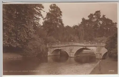 (29067) Foto AK Cambridge, Clare College Bridge 1920er