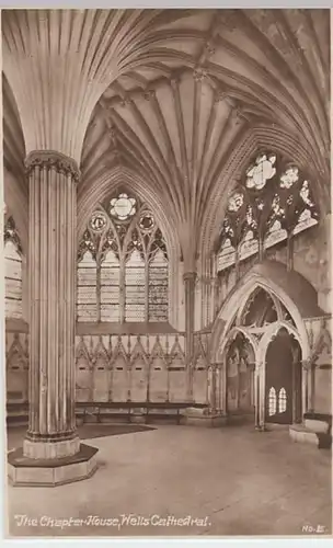 (28368) Foto AK Wells Cathedral, Chapter-House 1920er