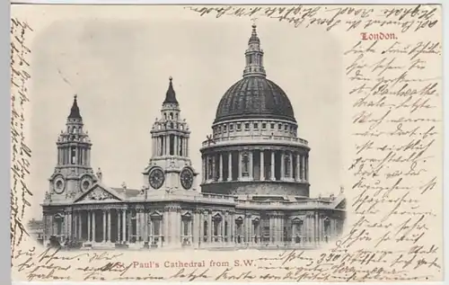 (21380) AK London, St. Pauls Cathedral 1902
