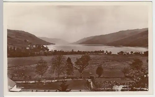 (19233) Foto AK Loch Earn, Schottland, vor 1945
