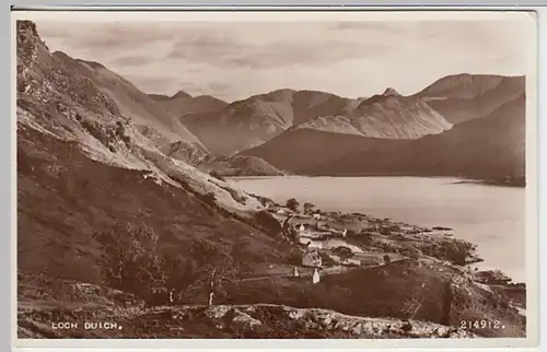 (19232) Foto AK Loch Duich, Schottland, vor 1945