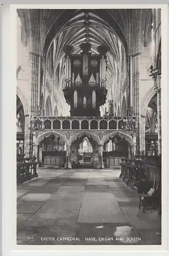 (19226) Foto AK Exeter, Devon, Kathedrale, Orgel