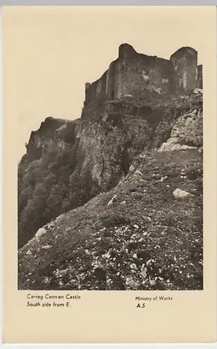 (19190) Foto AK Trapp, Wales, Carreg Cennen Castle, vor 1945