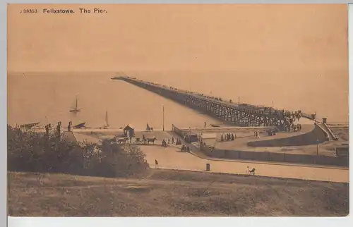 (110124) AK Felixstowe, Suffolk, Pier, vor 1945