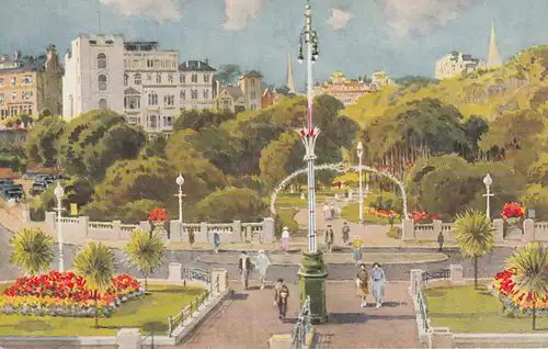 (108063) Künstler AK Bournemouth, Central Gardens from Pier