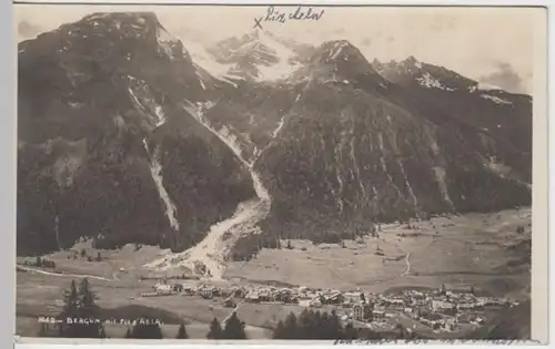 (7437) AK Bergün / Bravuogn, Panorama, Piz d'Aela 1911
