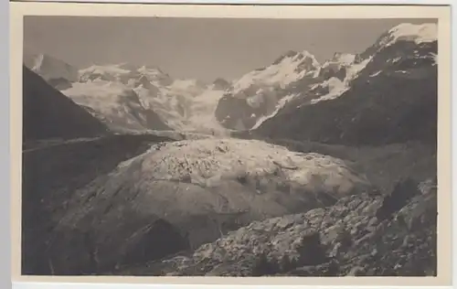 (20577) Foto AK Morteratschgletscher, Berninagruppe 1927