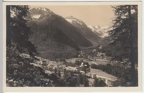 (17932) Foto AK Pontresina (Graubünden, Schweiz), mit Rosegtal 1927