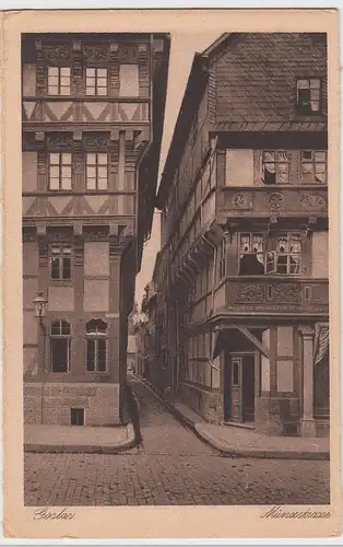 (98878) AK Goslar, Münzstraße, aus Leporello vor 1945