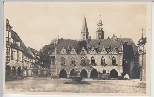 (97171) AK Goslar, Marktplatz, vor 1945