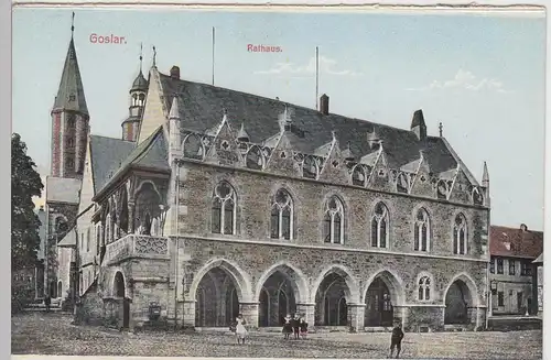 (94713) AK Goslar, Rathaus, aus Leporello vor 1945