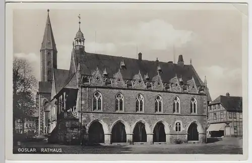 (94712) Foto AK Goslar, Rathaus, vor 1945