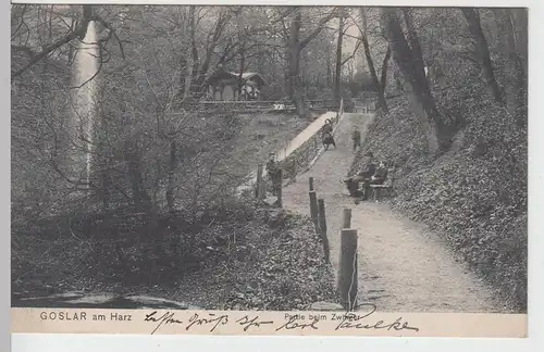 (94709) AK Goslar, Partie beim Zwinger, 1907