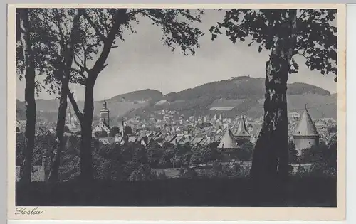 (92840) AK Goslar, Totale, Bahnpost 1939