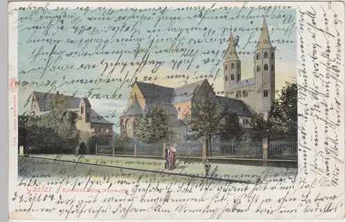 (87821) AK Goslar, Klosterkirche Neuwerk 1904