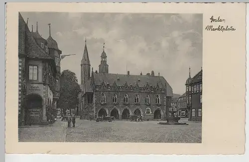 (78133) AK Goslar, Marktplatz, vor 1945
