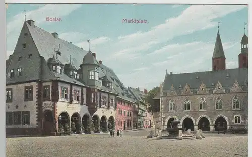 (78132) AK Goslar, Marktplatz, 1908