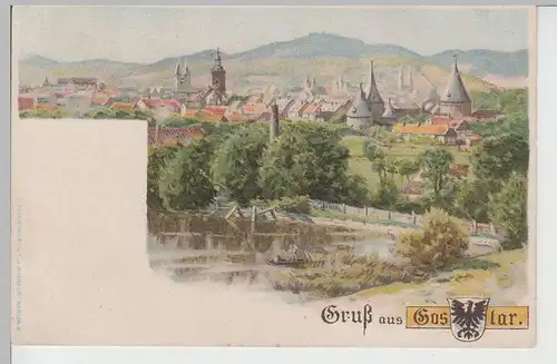 (72061) AK Gruß aus Goslar, Panorama, bis um 1905