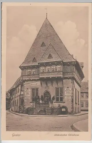 (69762) AK Goslar, Altdeutsches Gildehaus, Hotel-Restaurant, vor 1945
