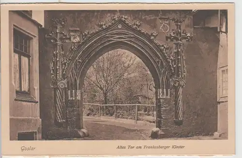(68091) AK Goslar, Altes Tor am Frankenberger Kloster, vor 1945