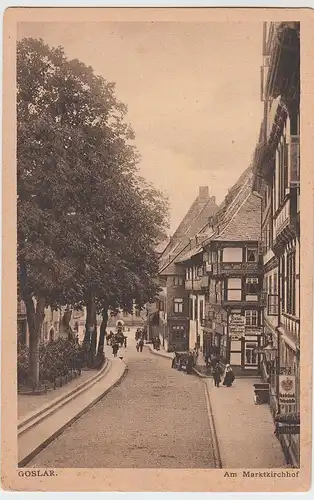 (47316) AK Goslar, Harz, am Marktkirchhof, vor 1945