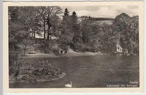 (21283) Foto AK Goslar, Zwinger, Kahnteich, vor 1945