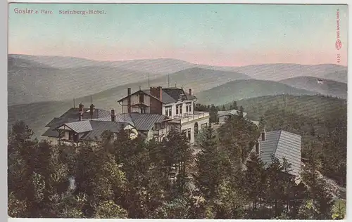 (109404) AK Goslar, Harz, Steinberg Hotel, vor 1945