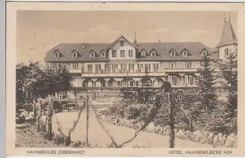 (109236) AK Hahnenklee, Goslar, Oberharz, Hotel Hahnenklee'er Hof 1920er