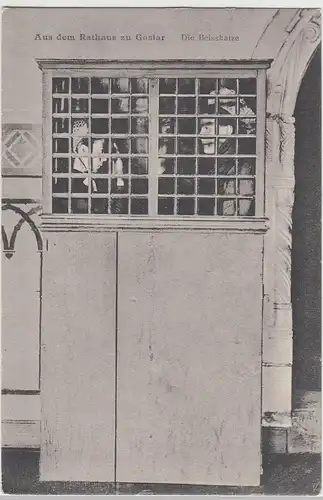 (108467) AK Goslar, Rathaus, Beißkatze, vor 1945