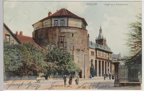 (107416) AK Goslar, Hotel zum Achtermann, 1902