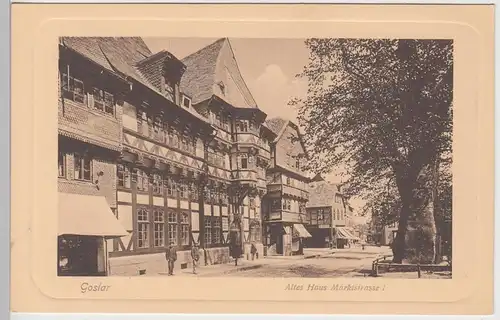 (104340) AK Goslar, Altes Haus Marktstraße 1, vor 1945
