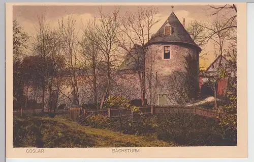(101119) AK Goslar, Bachs Turm, vor 1945
